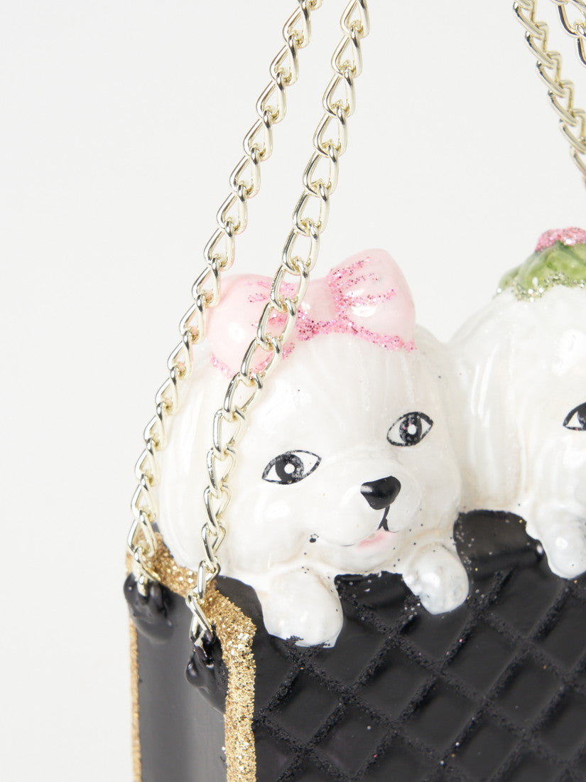 《VONDELS》オーナメント fashion bag with dogs