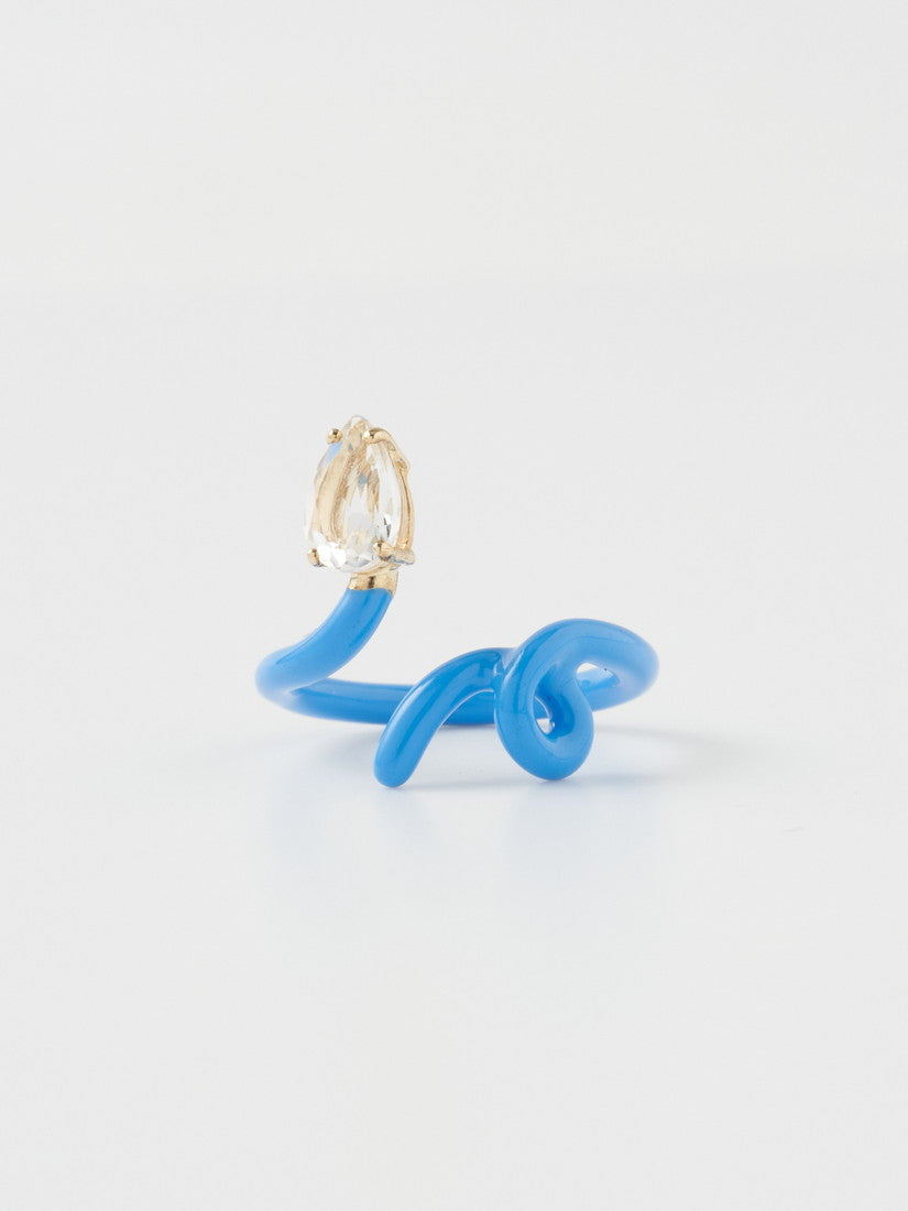 リング BABY VINE TENDRIL RING IN TURQUOISE