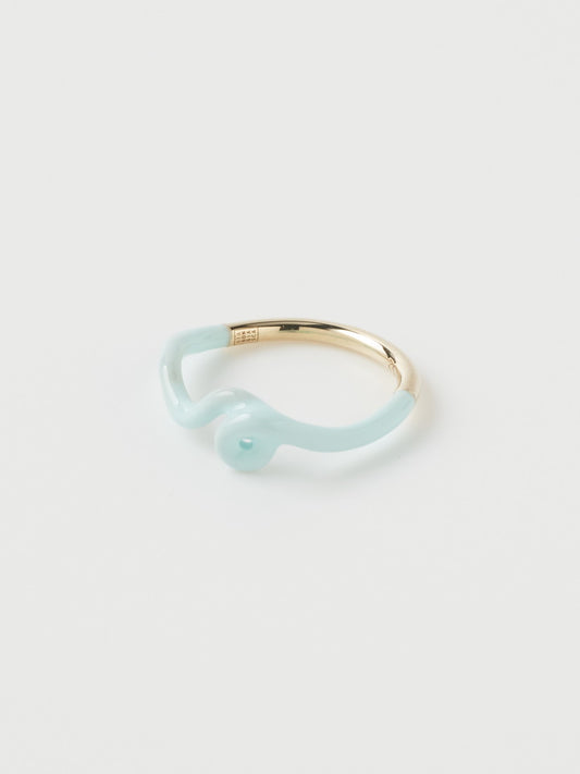 リング BLUE IRIS WAVE STACKING RING