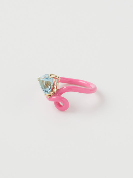 リング TRILLION VINE RING IN BUBBLEGUM PINK