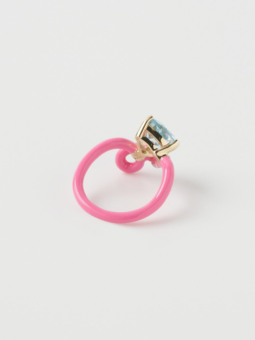 リング TRILLION VINE RING IN BUBBLEGUM PINK