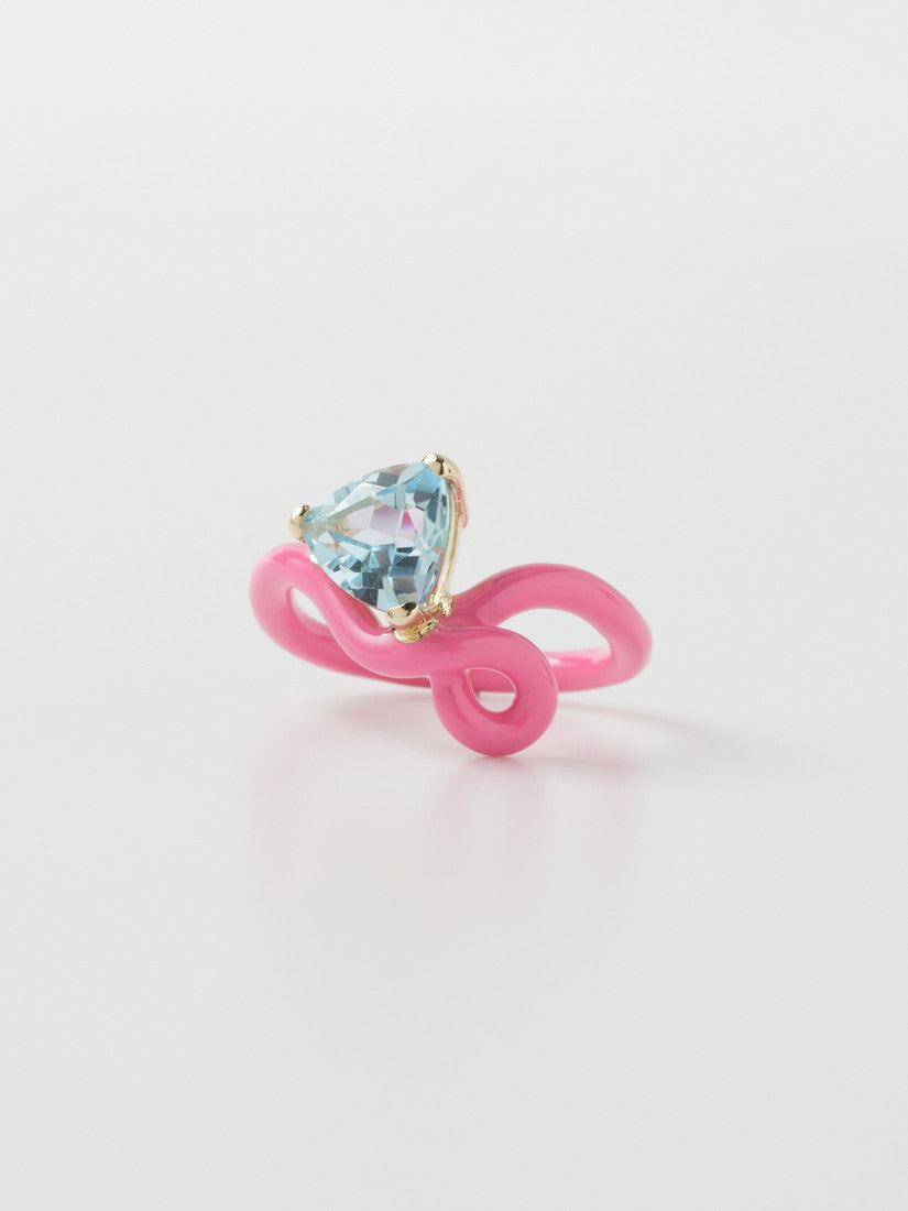 リング TRILLION VINE RING IN BUBBLEGUM PINK