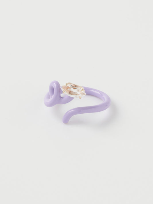 リング BABY VINE TENDRIL RING IN LAVENDER