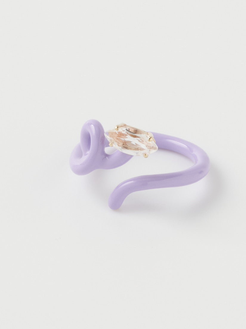 リング BABY VINE TENDRIL RING IN LAVENDER