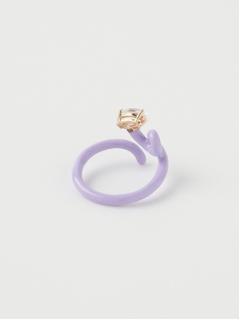 リング BABY VINE TENDRIL RING IN LAVENDER