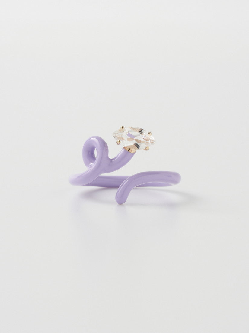 リング BABY VINE TENDRIL RING IN LAVENDER