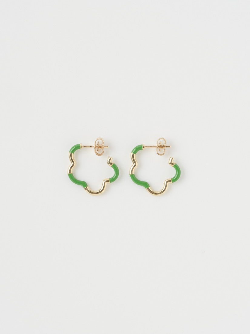 ピアス B Mini Gold and Green