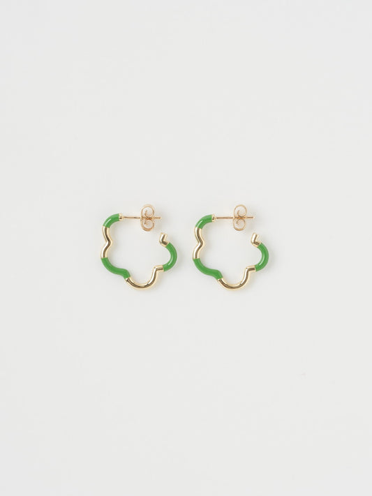 ピアス B Mini Gold and Green