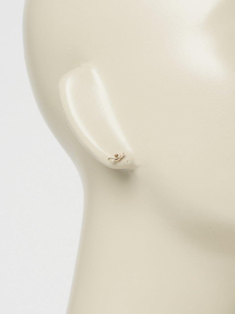 ピアス ONE DIAMOND MINI LOOP SINGLE PIERCE(片耳用)