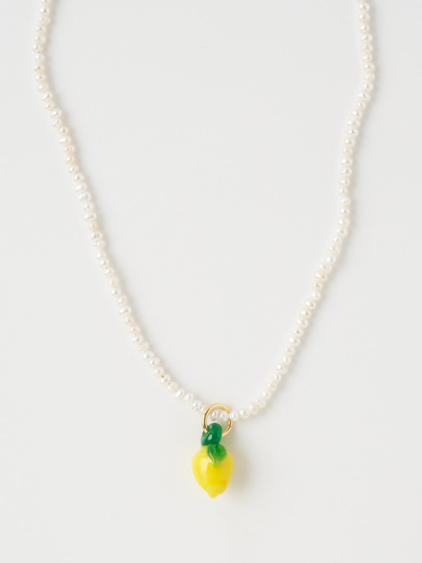 ネックレス　Lemon Glass & Pearl Chain