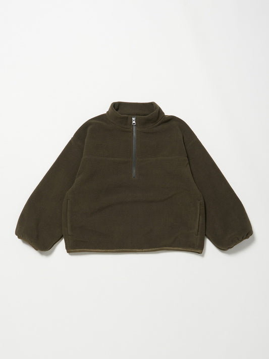 【タイムセール】【キッズ】マイクロフリースHalf ZIP / khaki