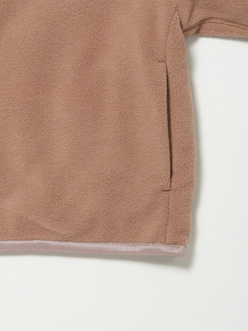 【キッズ】マイクロフリースHalf ZIP / camel