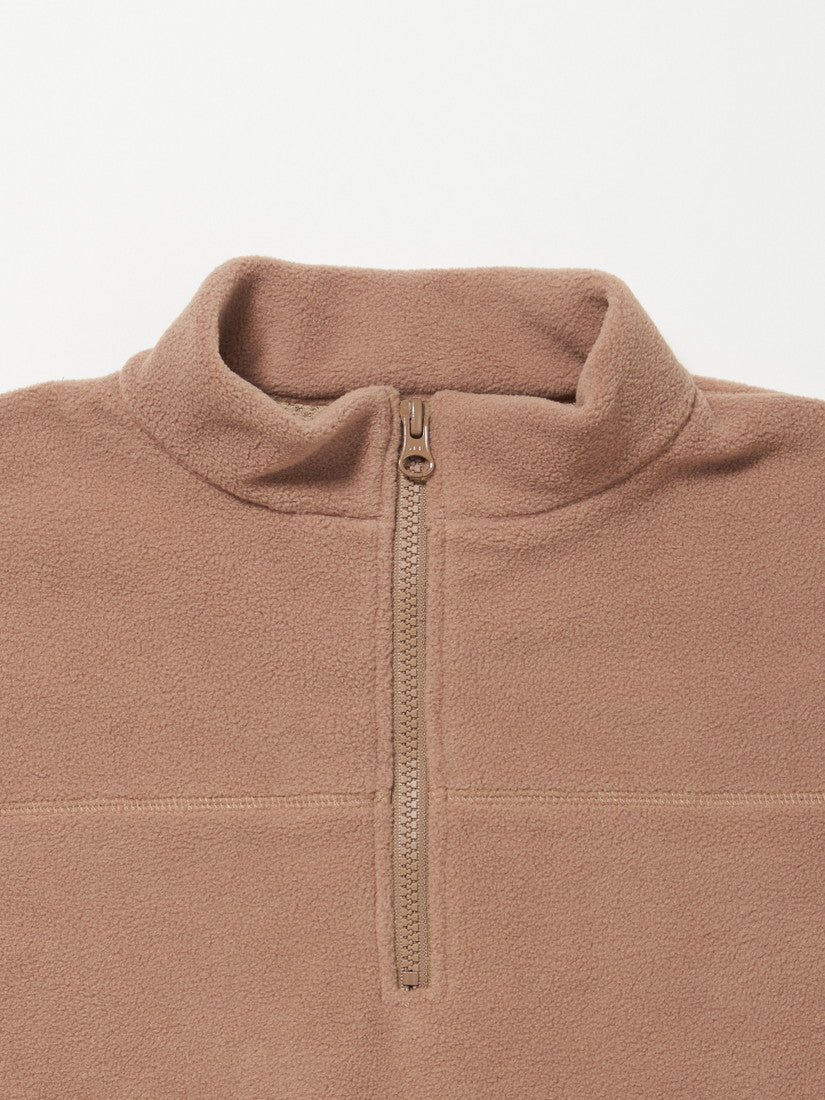 【キッズ】マイクロフリースHalf ZIP / camel