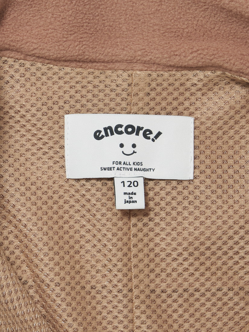 【キッズ】マイクロフリースHalf ZIP / camel