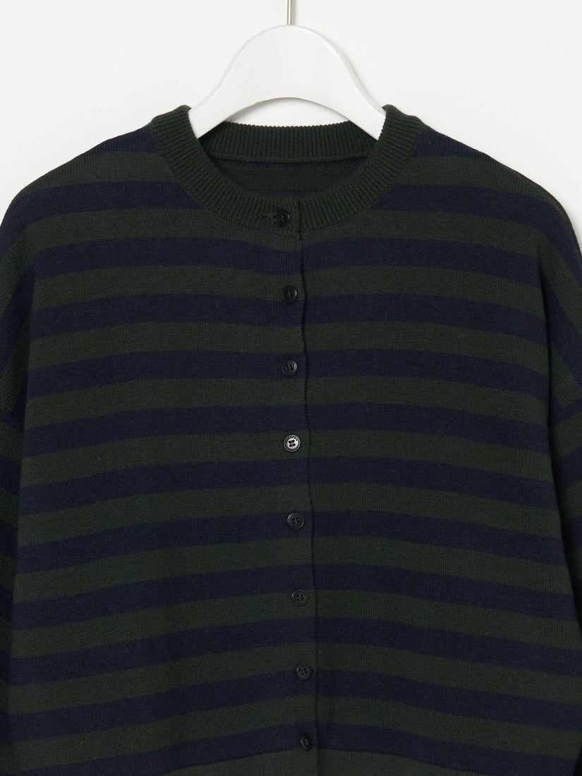 MERINO WOOL STRIPED カーディガン