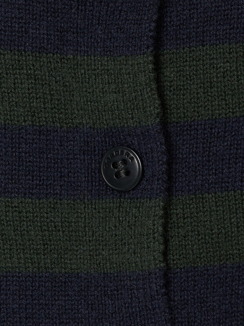 MERINO WOOL STRIPED カーディガン