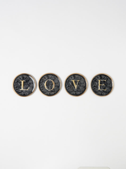 Sous Verres Enluminure LOVE コースターセット