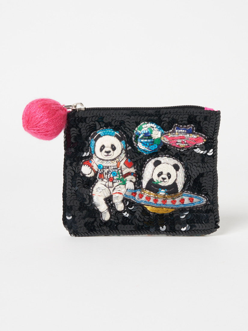 刺繍ポーチ Space panda