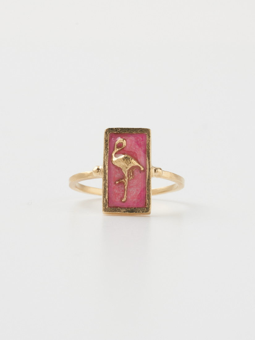 《Manom Jewellery》Flamingo Cameo リング
