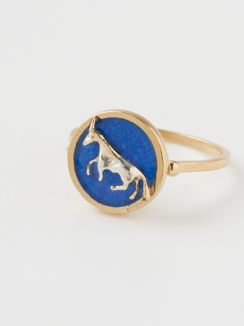 《Manom Jewellery》Unicorn Cameo リング