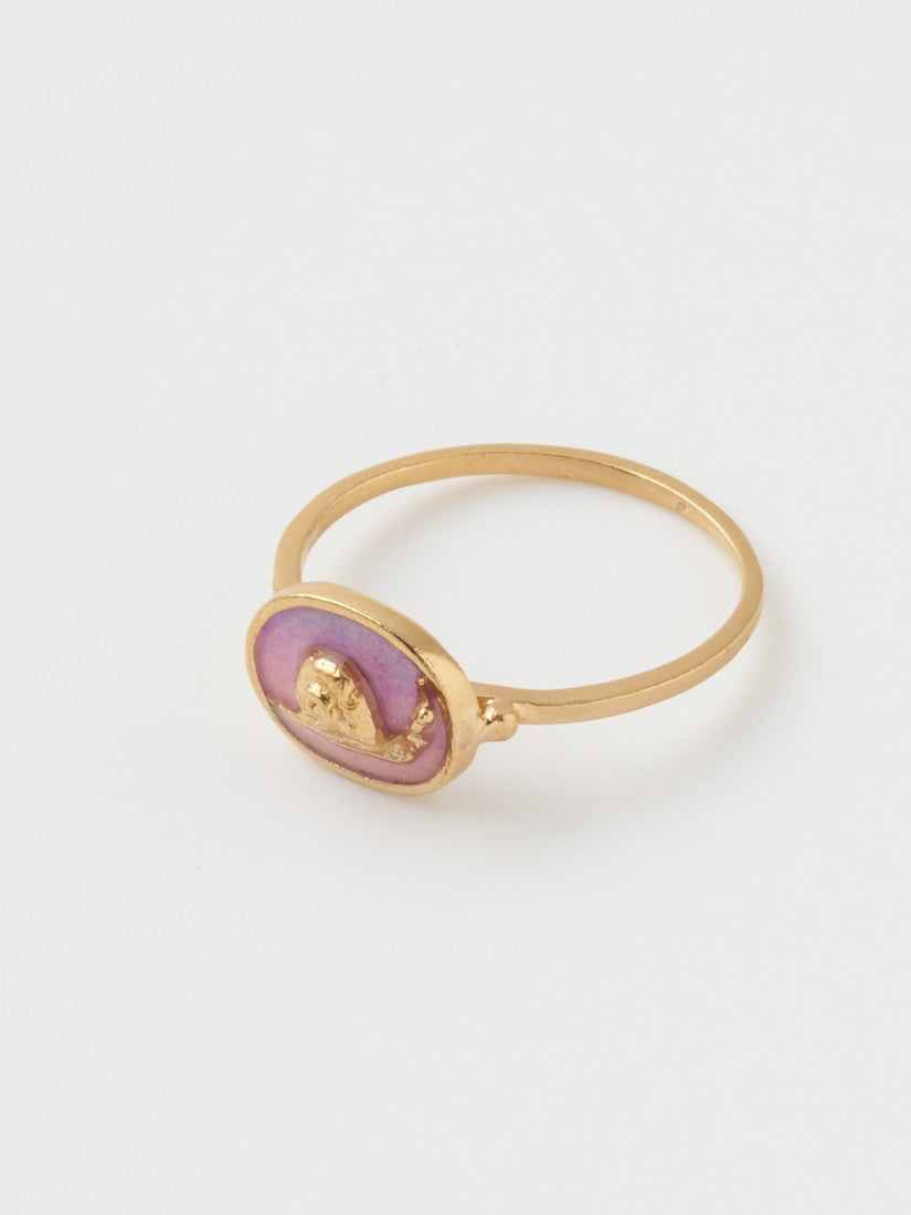 《Manom Jewellery》Tiny Snail Cameo リング