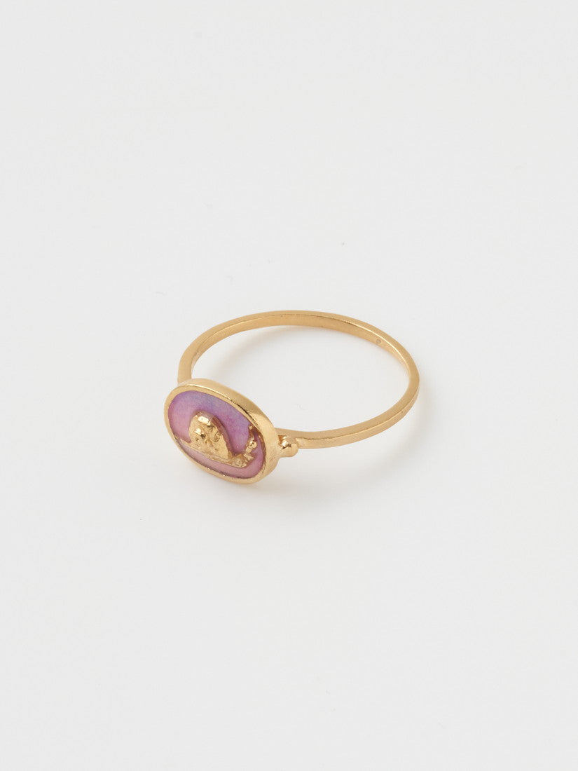 《Manom Jewellery》Tiny Snail Cameo リング
