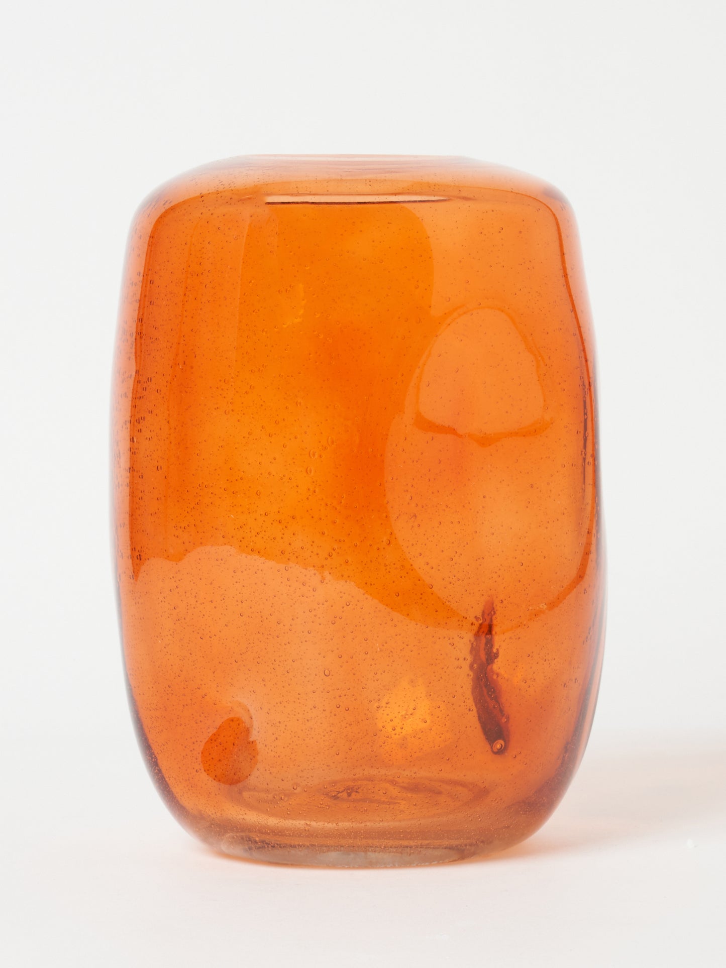 Vase bubble orange