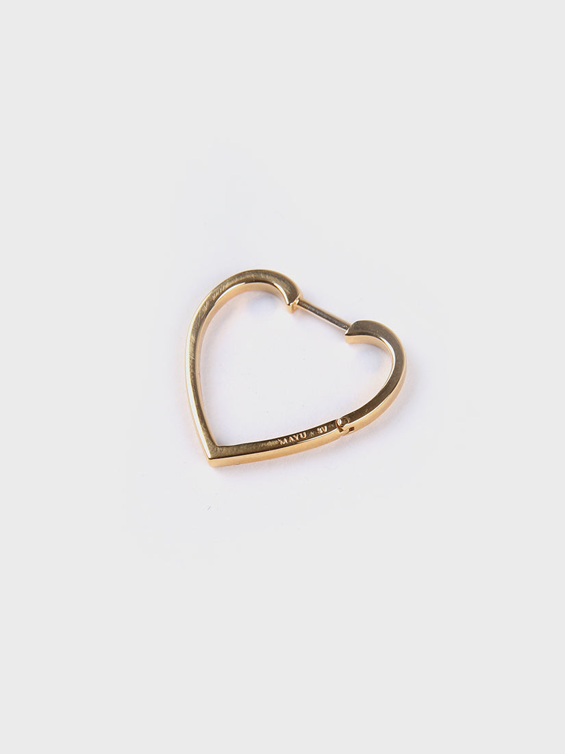 Hoop heart ピアス small / gold (片耳用) – H.P.FRANCE公式サイト