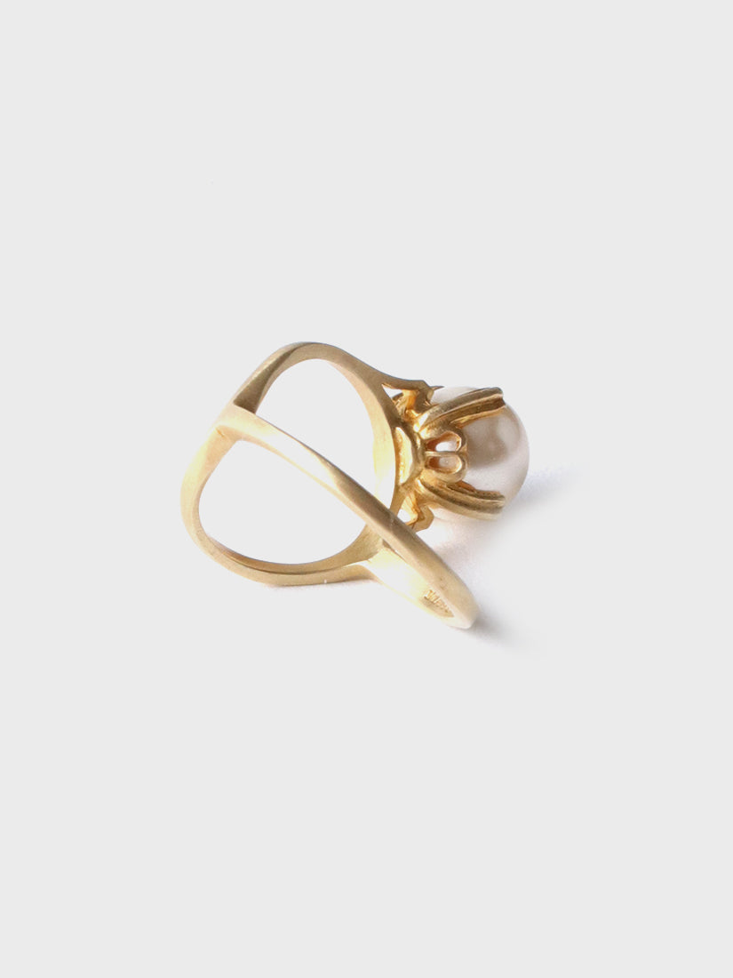ring motif リング (pearl / gold)