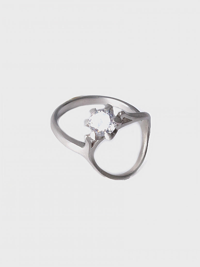 ring motif リング (cubic zirconia / silver)