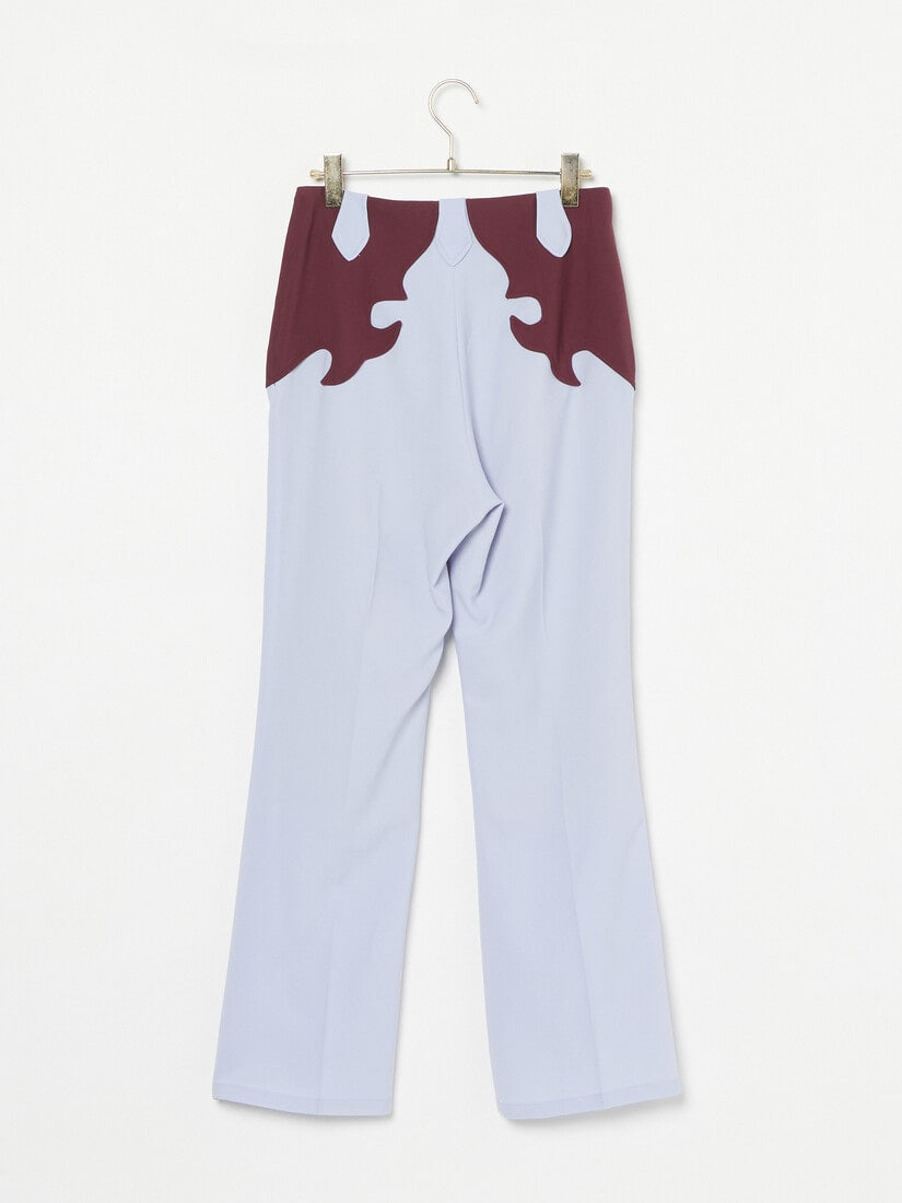 《77Circa》western colour scheme twill pants