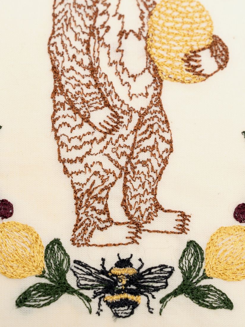 刺繍カード Honeybear