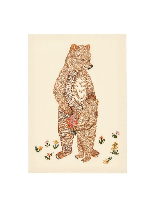 【再入荷】刺繍カード Mama Bear and Cub
