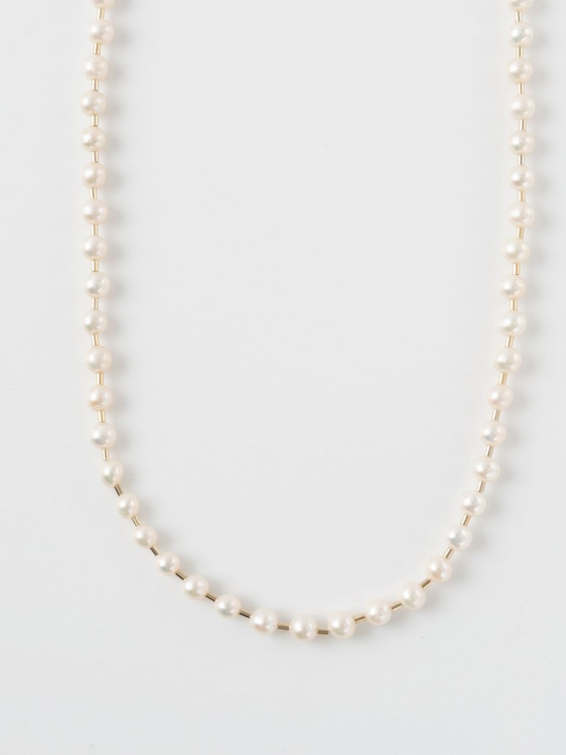 Pearl ball chain ネックレス(43cm) – H.P.FRANCE公式サイト