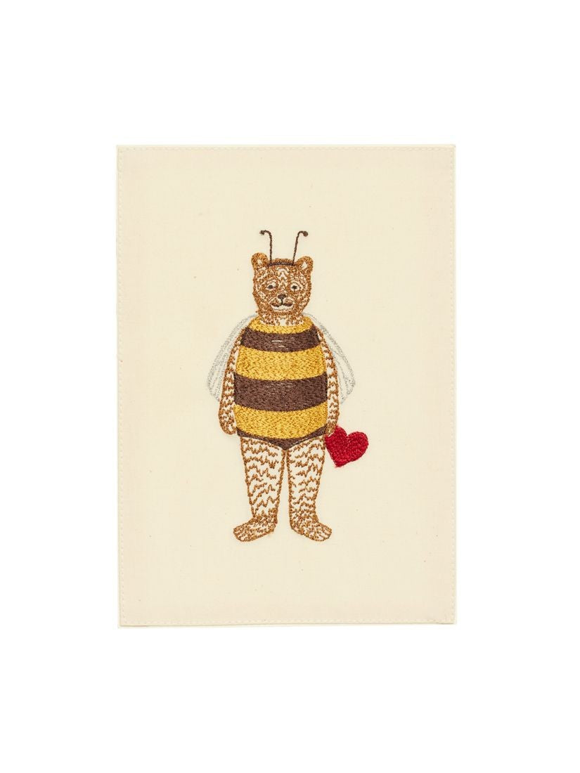 Love｜刺繍カード Bee Mine