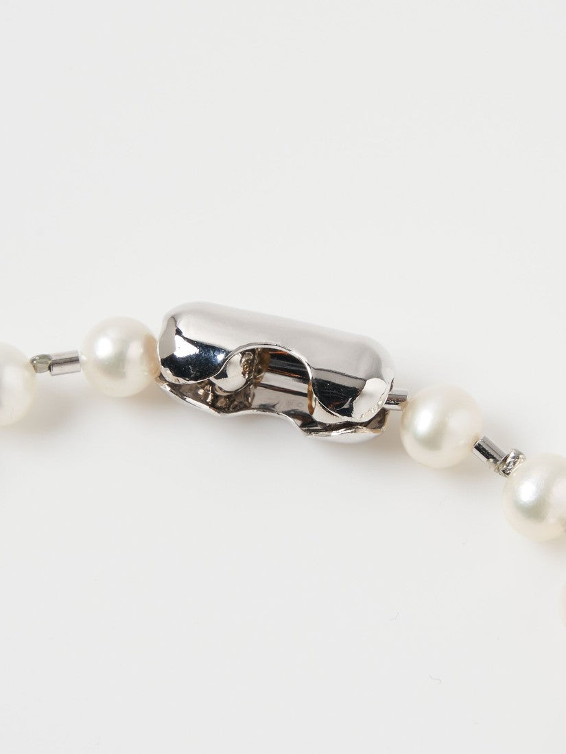 Pearl ball chain ブレスレット(21cm)