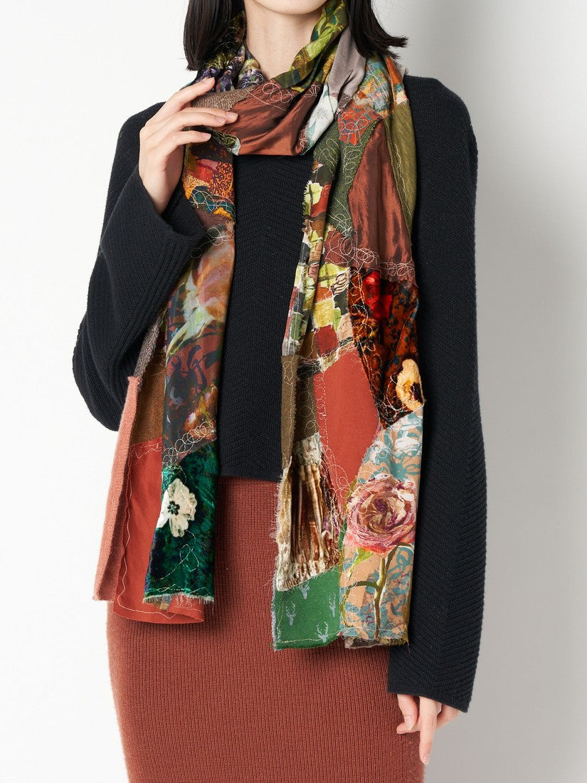 PAZUKI》 SHADY ARBOUR PATCHWORK WRAP ストール – H.P.FRANCE公式サイト