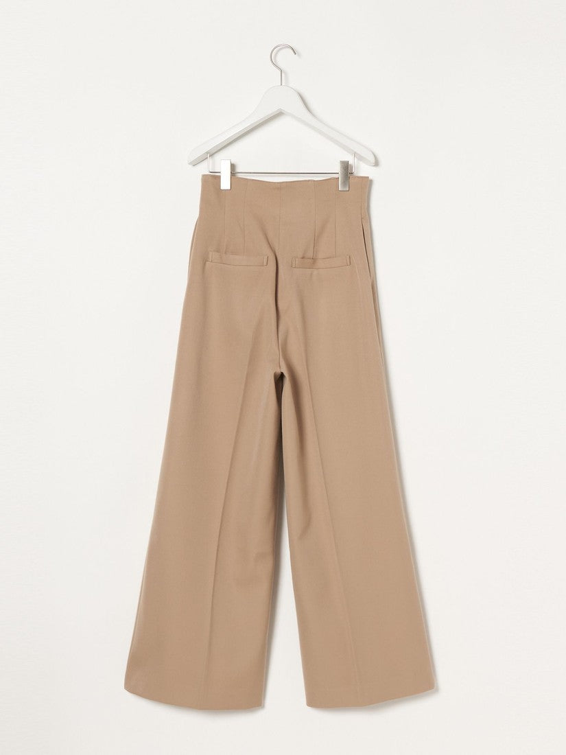 《EBONY》High waist wide Pants